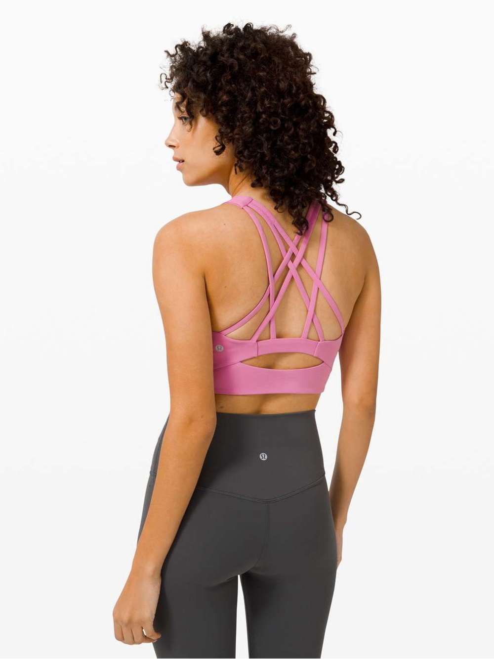 078. Lululemon Free To Be Serene Bra High Neck Long Line Magenta Glow NWT 8 C/D